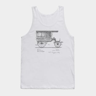 Vintage Patent Hand Drawing Tank Top